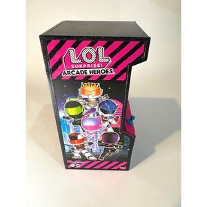 LOL Surprise Arcade Heroes Boys Empty Arcade Cabinet Display Case Black Pink